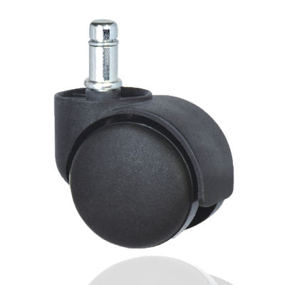 50mm schwarze Spindel, Nylon-Twin-Sound-Möbel Universal-Räderräder