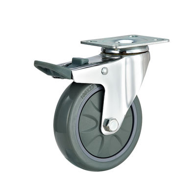3 Zoll 4 Zoll 5 Zoll Industrielle Rollen Gewichtskapazität 100 kg PU Drehräder