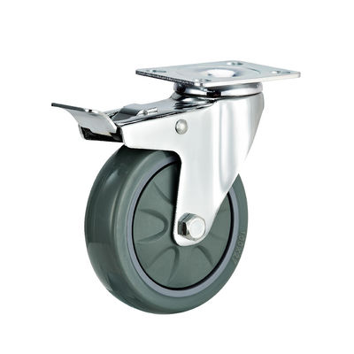 3 Zoll 4 Zoll 5 Zoll Industrielle Rollen Gewichtskapazität 100 kg PU Drehräder