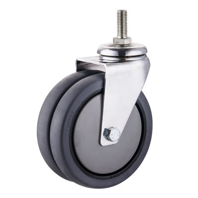 TPR-Räder 75mm 100mm 125mm PU-Industrielle Zwillingsräder