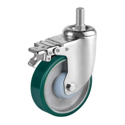 Aluminium-Polyurethan-Rollräder mit Kugellagern, industrielle mittelschwere Rollräder