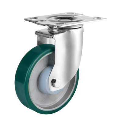 Aluminium-Polyurethan-Rollräder mit Kugellagern, industrielle mittelschwere Rollräder