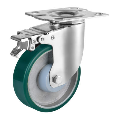Aluminium-Polyurethan-Rollräder mit Kugellagern, industrielle mittelschwere Rollräder