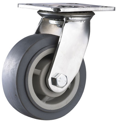 4" 5" 6" 8" Trolley Castor Räder Schwerlast-Ausnutzungsbeständige Thermoplast Gummi-Räder