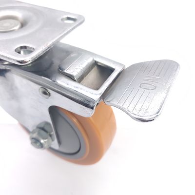 Mittelklasse Drehräder, Polyurethan industrielle starre Rollräder