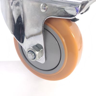 Mittelklasse Drehräder, Polyurethan industrielle starre Rollräder