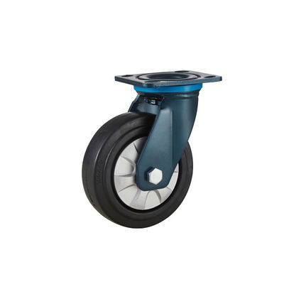 100 mm 150 mm Schwerlastdrehscheiben Hohe elastische Thermoplastische Gummi-Raddrehscheiben