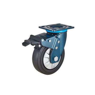 100 mm 150 mm Schwerlastdrehscheiben Hohe elastische Thermoplastische Gummi-Raddrehscheiben