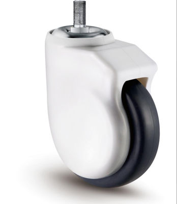 Mittelschwere elastische TPR-Rollräder 100 mm 125 mm mit Gewindenschutz