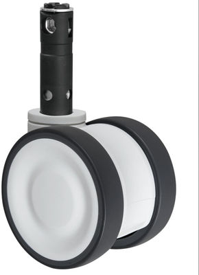 Elastische Thermoplastische Gummi-Räderrad mit mittlerer Belastung Twin Wheel Caster OEM ODM