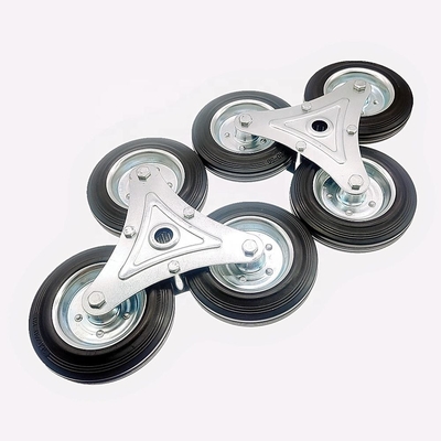 160 mm schwarze Gummi-Treppen-Klettern mit Walzlagern